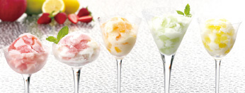 ひととえ 凍らせて食べるアイスデザート国産フルーツ入り