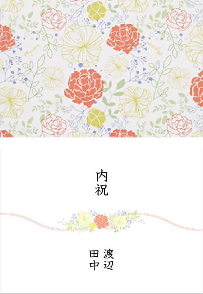 包装紙・のし：フローラル