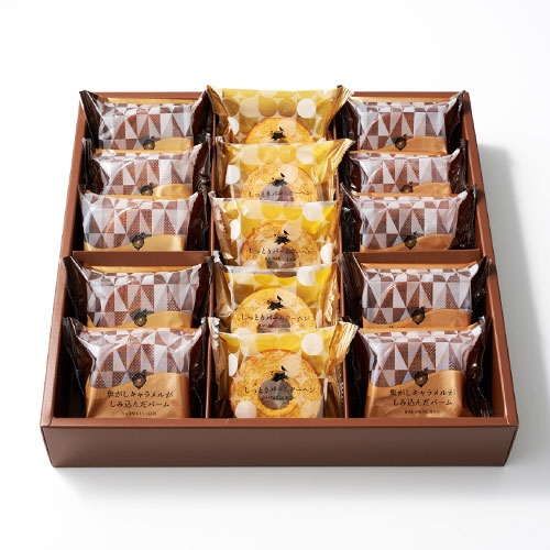 森の庭 焦がしキャラメルがしみ込んだバーム詰合せ 15個入 MRO-02A