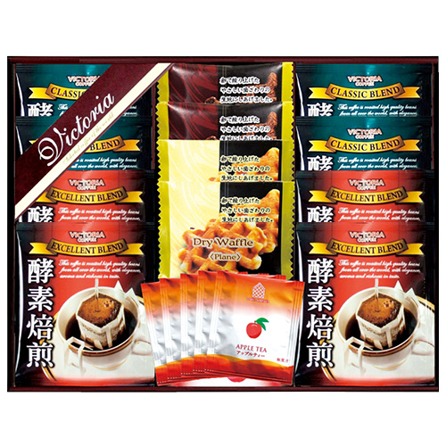 ビクトリアコーヒー　コーヒー&紅茶・ドライワッフルセット VMD-20